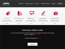 Tablet Screenshot of letras.pl